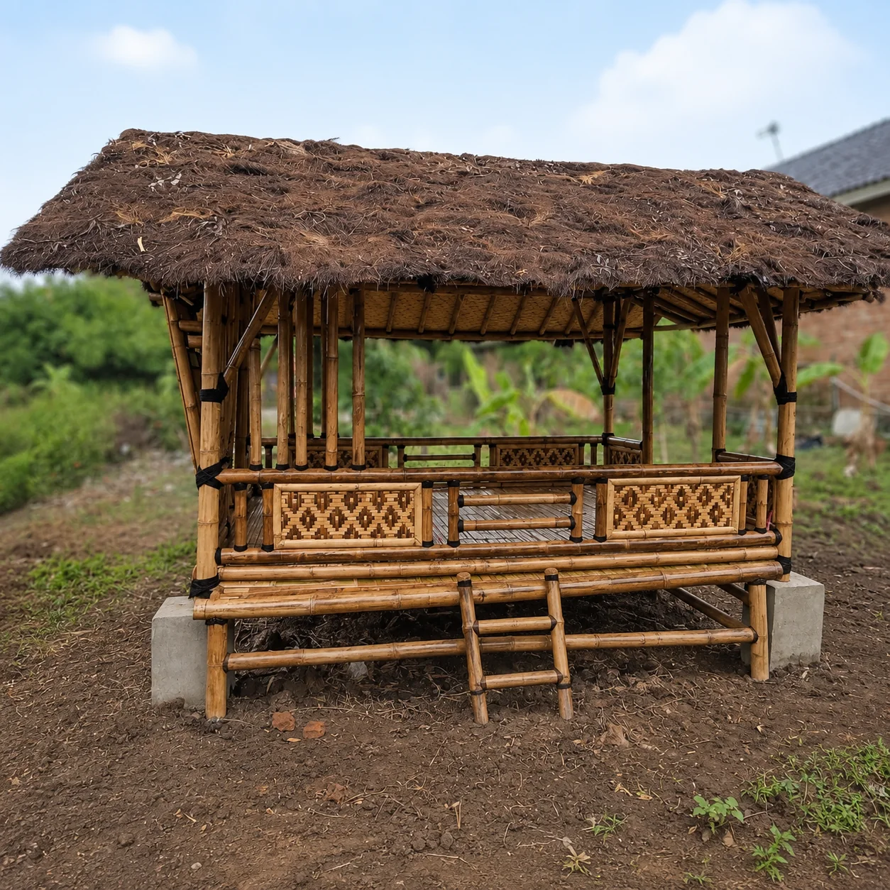 Gazebo bambu untuk restoran